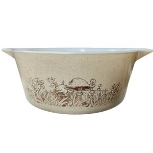 Vintage Pyrex Forest Fancies Mushroom Casserole Dish Bowl 475-B